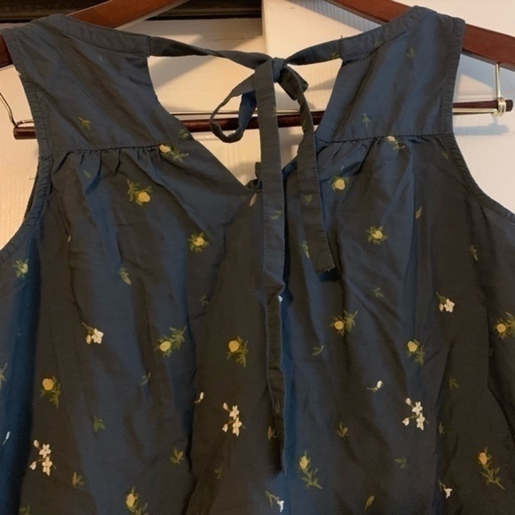 Old Navy Sundress Navy Blue & Yellow Size Medium - Picture 7 of 8